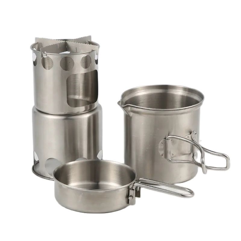 Camping Cooking Alcohol - Сверхлегкая стальная угольная спиртовая плита для
