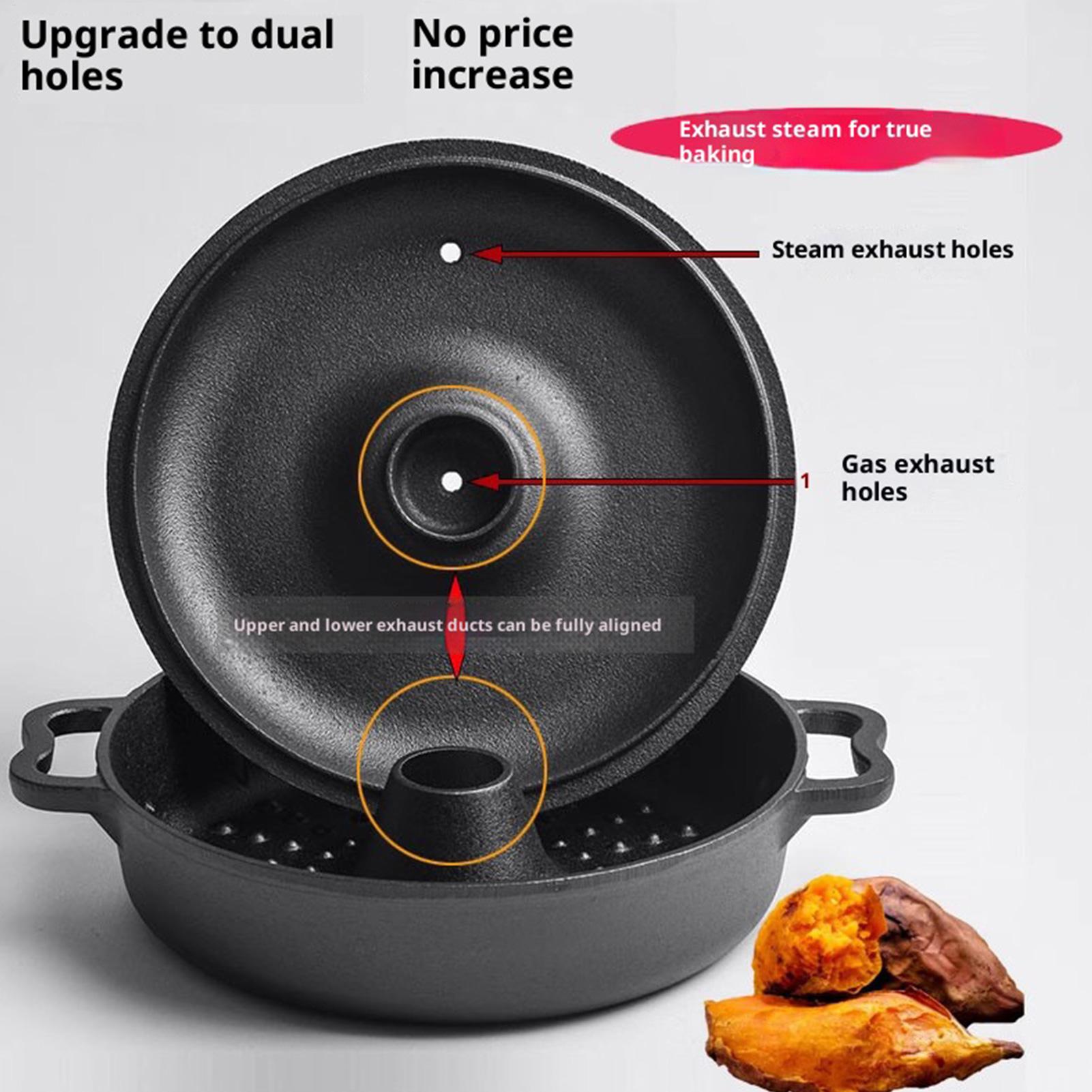 Camping Cooking Dutch Oven - Чугунный котел для приготовления пищи, сверхмощная,