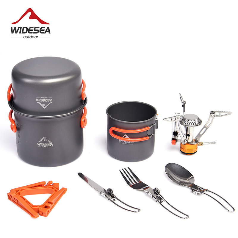 Camping Cooking Pan Set - Набор посуды Widesea для кемпинга, посуда
