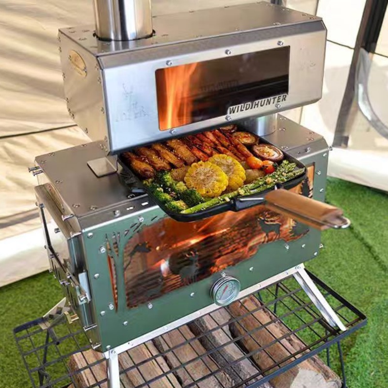 Camping Cooking Area - Походная печь для дров с двусторонним