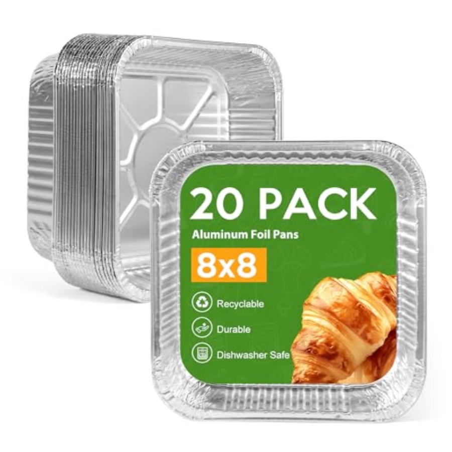 Aluminum Foil Heavy Duty - Одноразовые алюминиевые формы 8x8 дюймов -