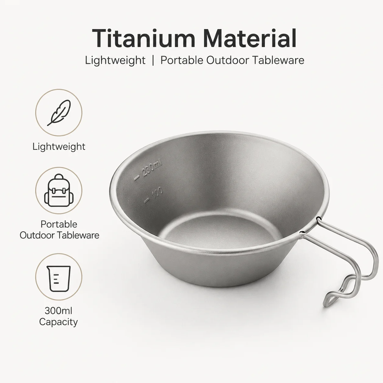 Титановая кружка-миска Sierra: – обзор и цена Camping Cooking Set Lightweight