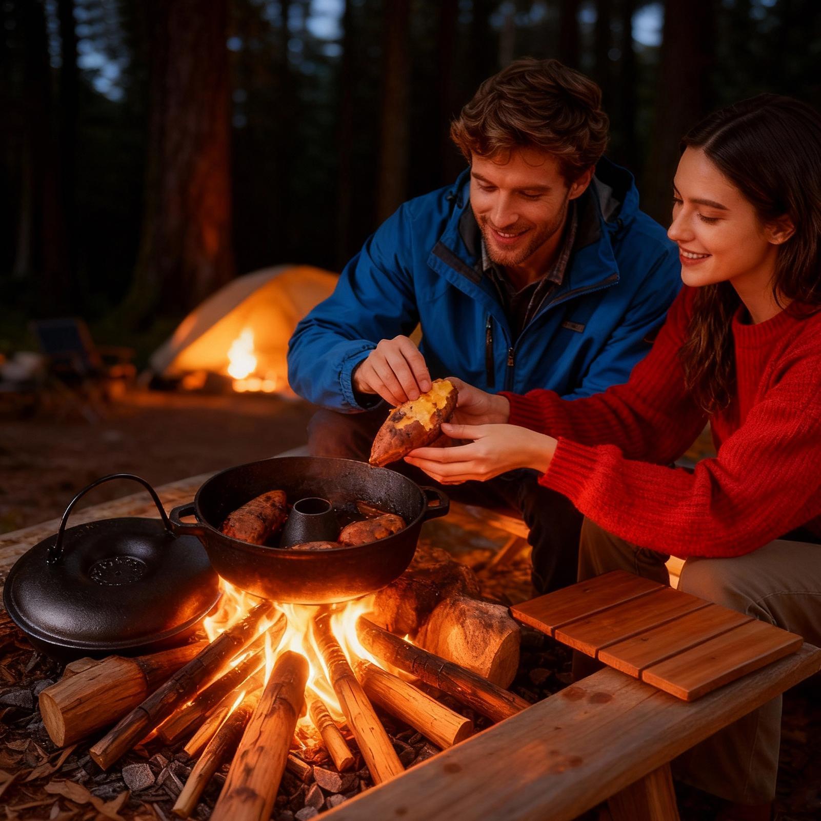 Чугунный котел для приготовлен – обзор и цена Camping Cooking Dutch Oven
