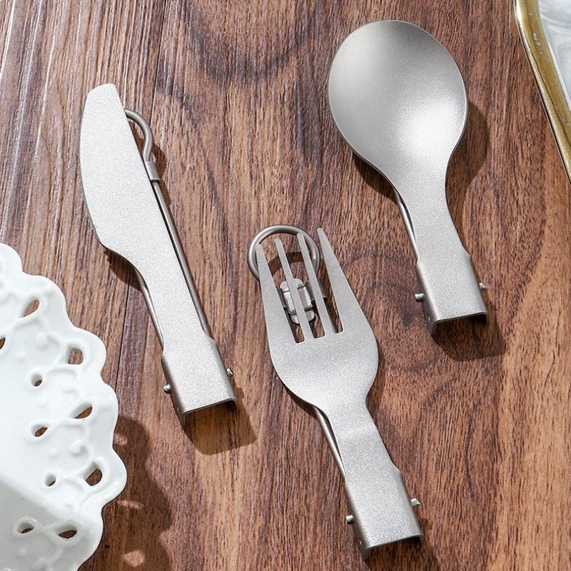 Титановый складной набор столо – обзор и цена Camping Cooking Set Lightweight