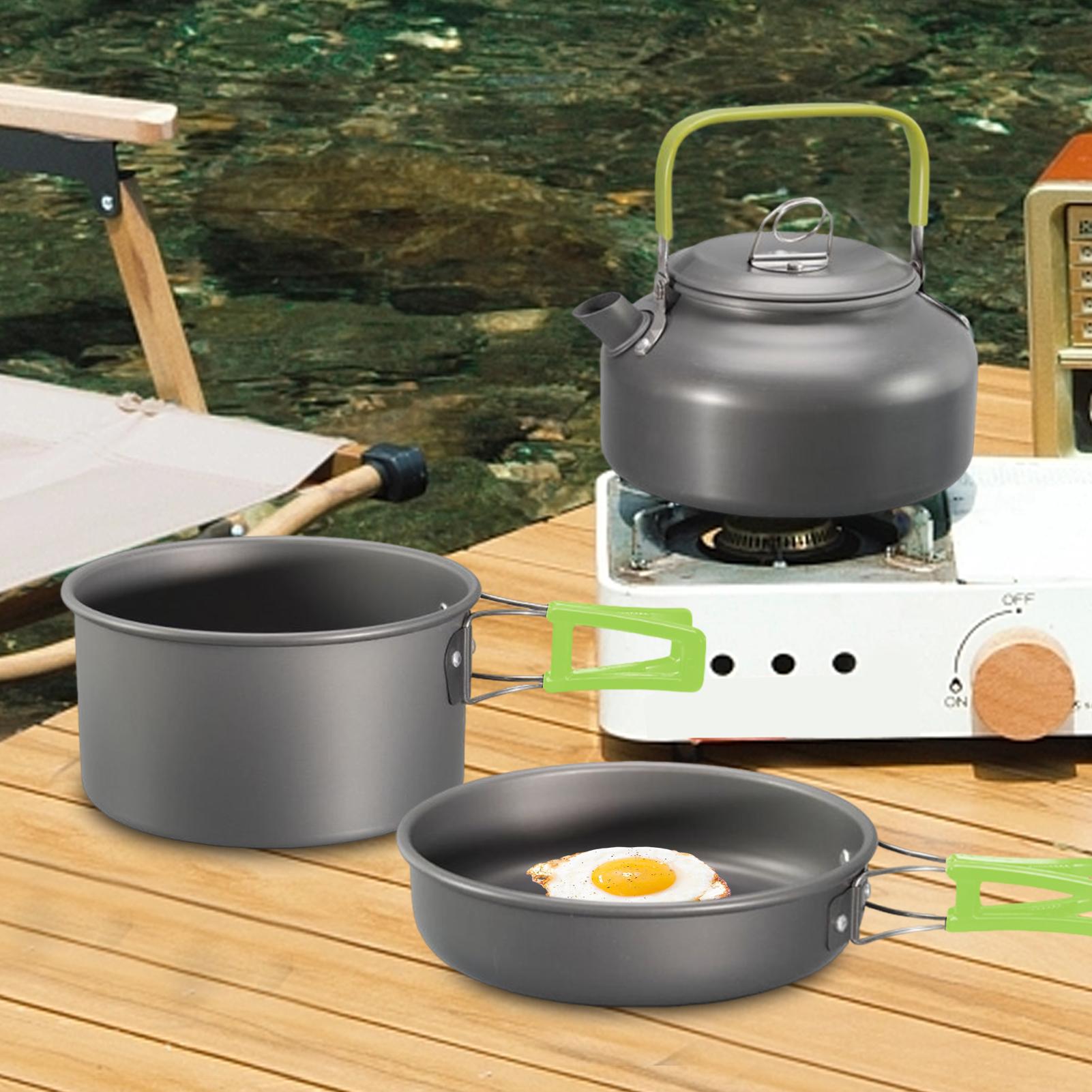 Посуда для кемпинга, набор кас – обзор и цена Camping Cooking Set Lightweight