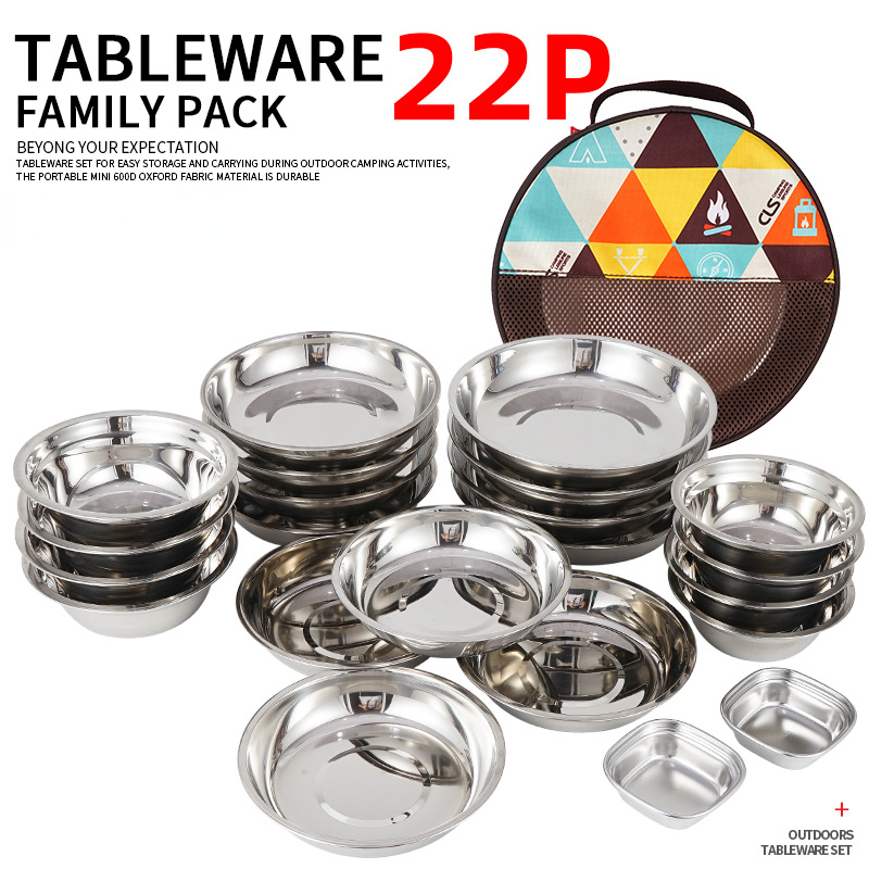 Новый портативный набор посуды – обзор и цена Camping Cooking And Dining Set