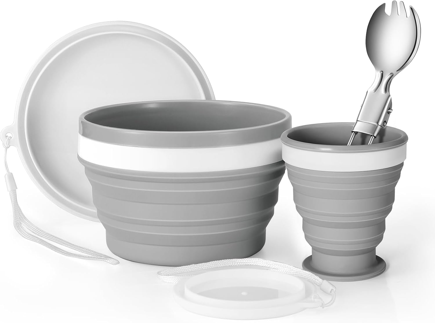 Складной силиконовый набор: ча – обзор и цена Camp Spork Set