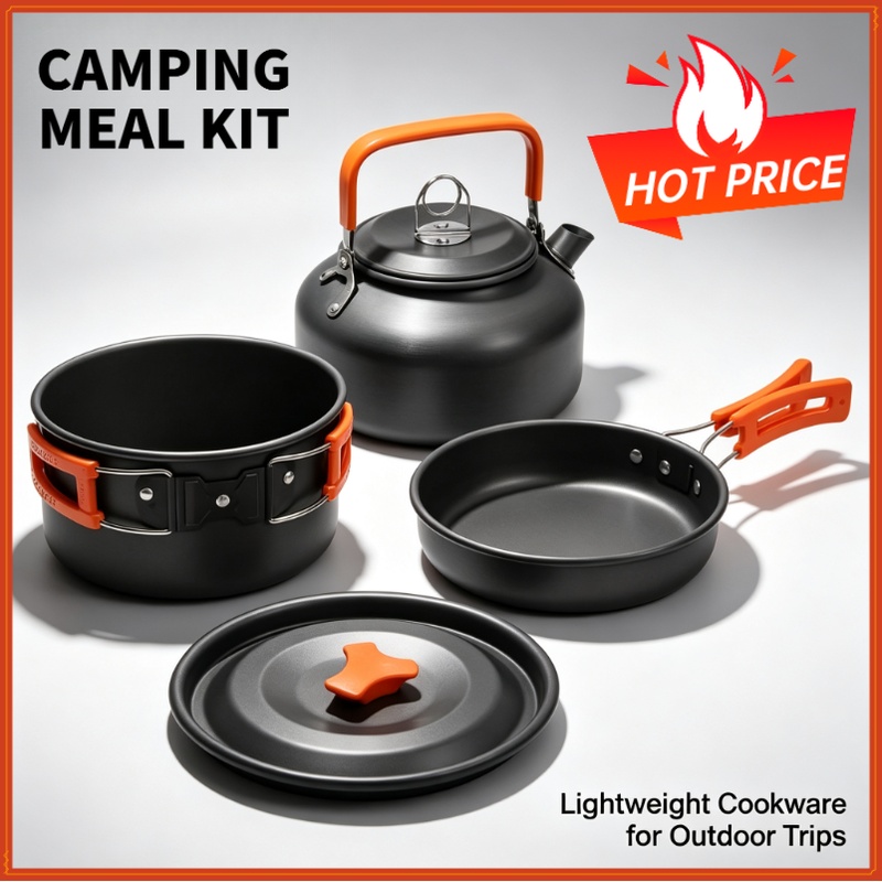 Набор для кемпинга: походная п – обзор и цена Camping Cooking Pan Set