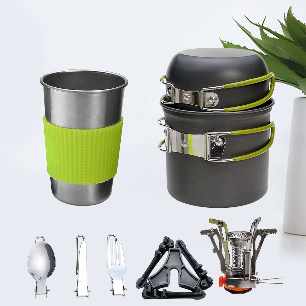 Набор походной посуды для кемп – обзор и цена Camping Cooking Set Lightweight